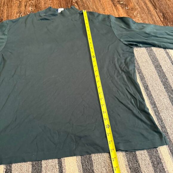 Polo Golf Ralph Lauren Long Sleeve Pullover Mock Neck 100% Pima Active Shirt SzL - Picture 6 of 8